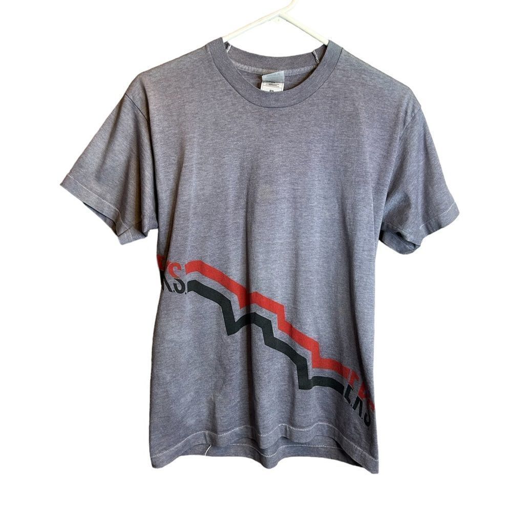 5 for $25🔥Vintage Fruit Of The Loom Single Stitch Grey EKS T-Shirt Medium